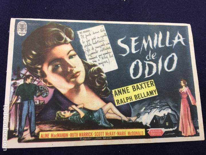 Kino: SEMILLA DE ODIO - FOLLETO DE MANO SENCILLO - REF. FM-169
