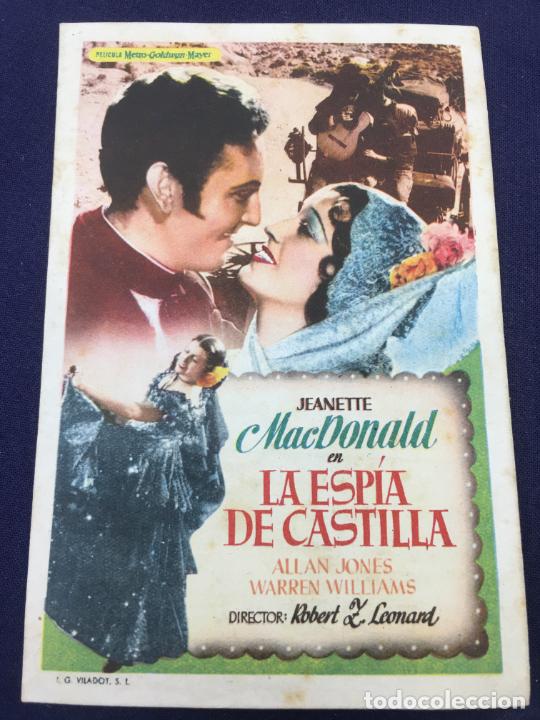 Cine: LA ESPIA DE CASTILLA - FOLLETO DE MANO SENCILLO - REF. FM-167