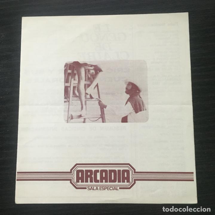 Kino: Le genou de Claire - Programa de cine doble - C/P Barcelona 1971 Eric Rohmer