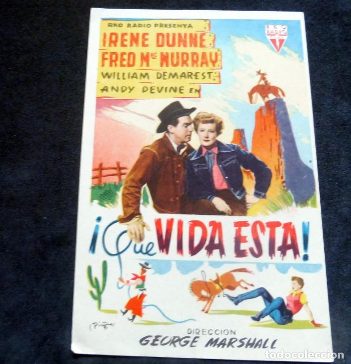 Cine: PROGRAMA DE CINE - QUE VIDA ESTA - S/P - Foto 1