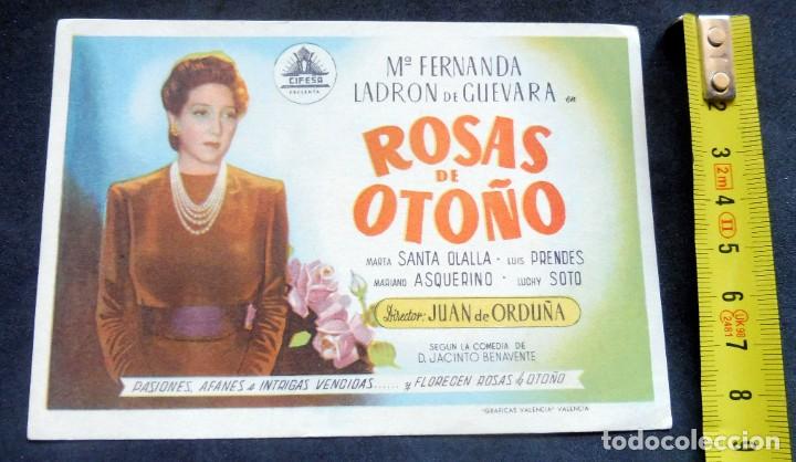 Cine: PROGRAMA DE CINE - ROSAS DE OTO&Ntilde;O - S/P - Foto 1