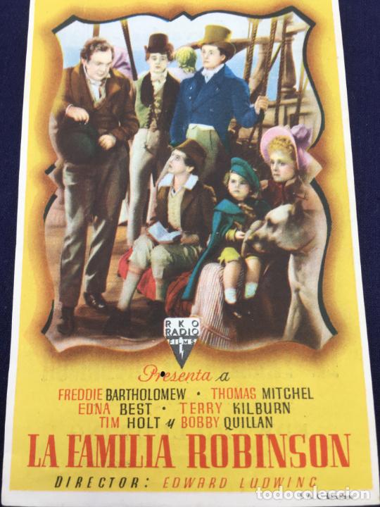 Cine: LA FAMILIA ROBINSON - FOLLETO DE MANO SENCILLO - REF. FM-147