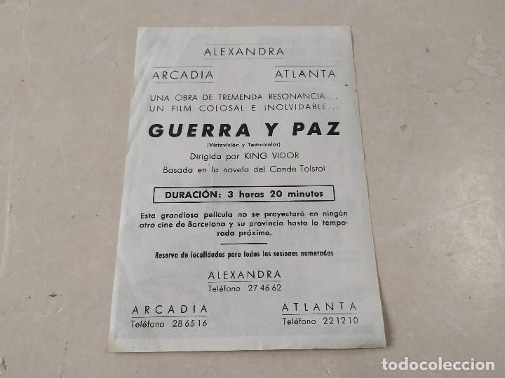 Cine: PROGRAMA GUERRA Y PAZ - Foto 2