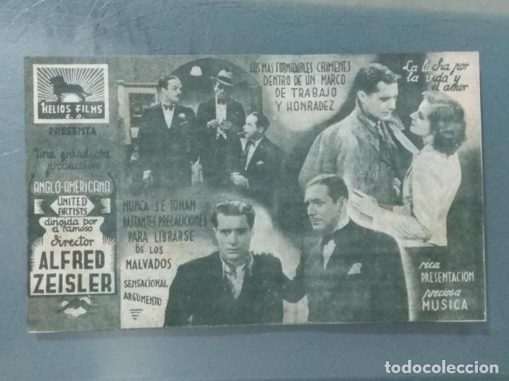 Cine: CRIMENES EN LONDRES - PROGRAMA DE CINE DOBLE - Foto 2