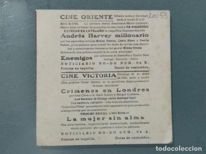 Cine: CRIMENES EN LONDRES - PROGRAMA DE CINE DOBLE - Foto 3