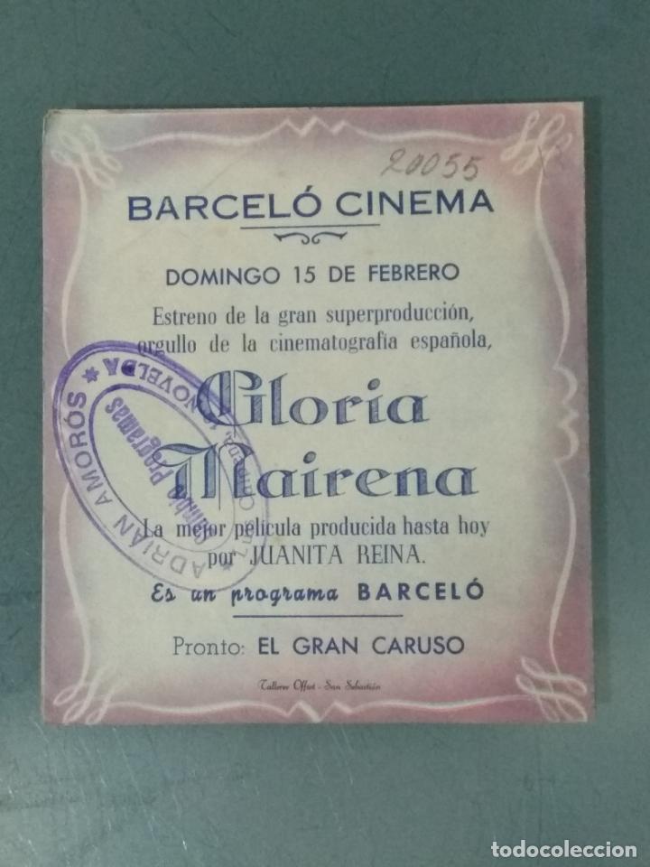 Cine: GLORIA MAIRENA - PROGRAMA DE CINE DOBLE - Foto 3