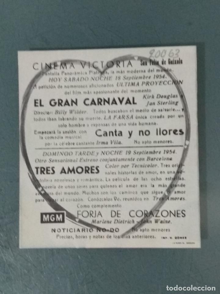 Cine: TRES AMORES - PROGRAMA DE CINE DOBLE - Foto 3