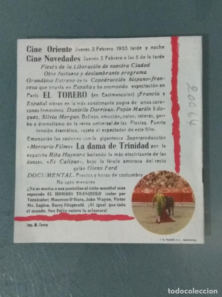 Cine: EL TORERO - PROGRAMA DE CINE DOBLE - Foto 3