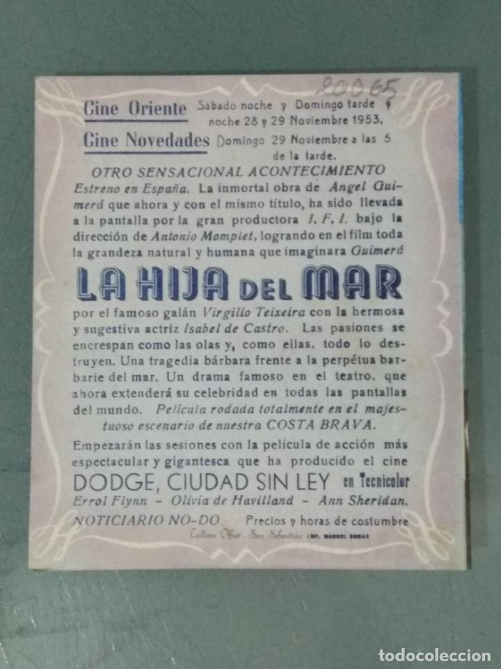 Cine: LA HIJA DEL MAR - PROGRAMA DE CINE DOBLE - Foto 3