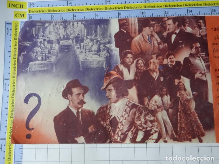 Cine: PROGRAMA CARTEL DE MANO. PEL&Iacute;CULA INTRIGA. DOBLE. 286 - Foto 2