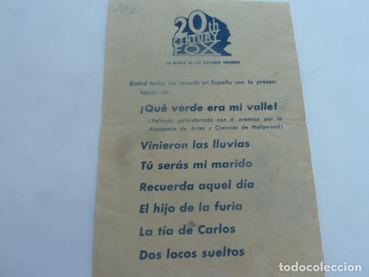 Cine: EL SIGNO DEL ZORRO. PROGRAMA SENCILLO - Foto 2