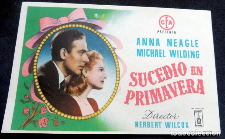 Cine: PROGRAMA DE CINE - SUCEDI&Oacute; EN PRIMAVERA - S/P - Foto 1