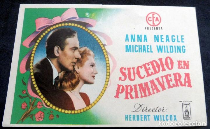 Cine: PROGRAMA DE CINE - SUCEDI&Oacute; EN PRIMAVERA - S/P - Foto 1