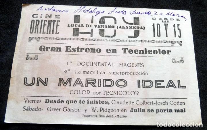 Cine: PROGRAMA DE CINE - UN MARIDO IDEAL - CINE ORIENTE - Foto 2