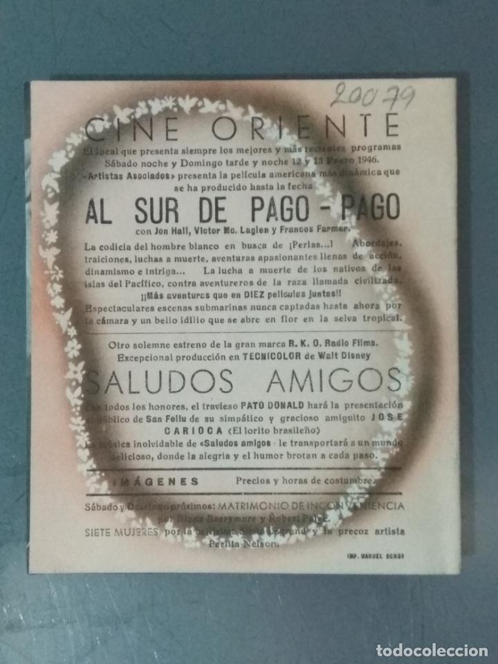 Cine: AL SUR DE PAGO PAGO - PROGRAMA DE CINE DOBLE - Foto 3