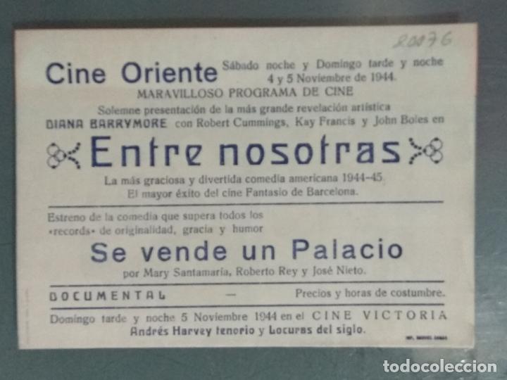 Cine: ENTRE NOSOTRAS - PROGRAMA DE CINE DOBLE - Foto 3