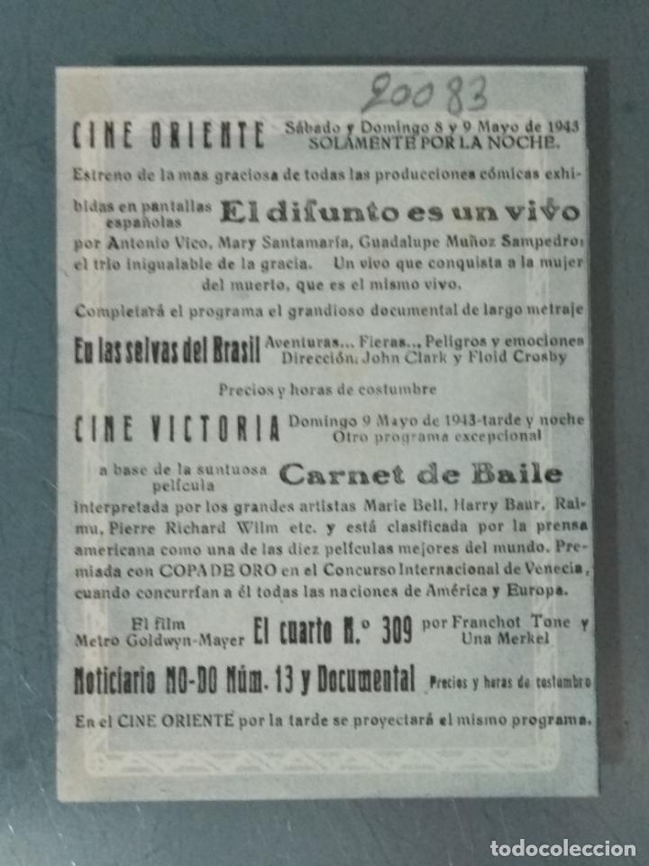Cine: EL DIFUNTO ES UN VIVO - PROGRAMA DE CINE DOBLE - Foto 3