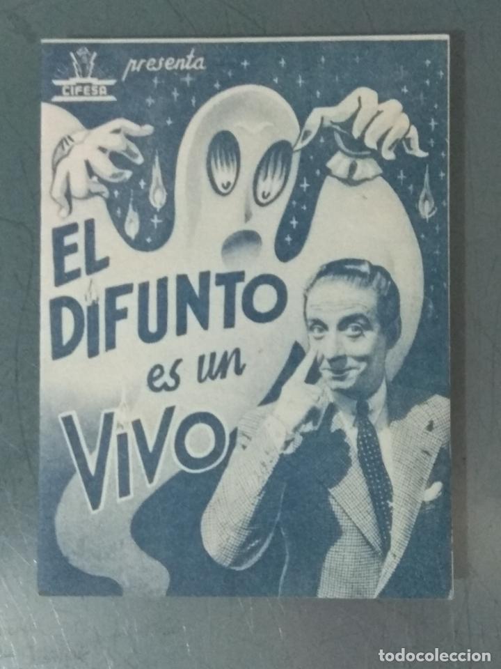 Cine: EL DIFUNTO ES UN VIVO - PROGRAMA DE CINE DOBLE