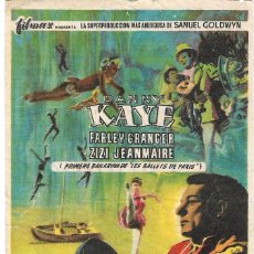 Cine: PN - PROGRAMA DE CINE - EL FABULOSO ANDERSEN - DANNY KAYE - CINE ECHEGARAY (MÁLAGA) - 1958.