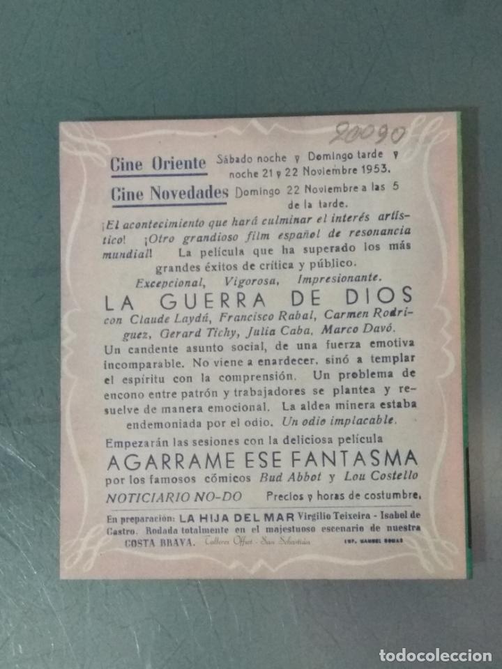 Cine: LA GUERRA DE DIOS - PROGRAMA DE CINE DOBLE - Foto 3