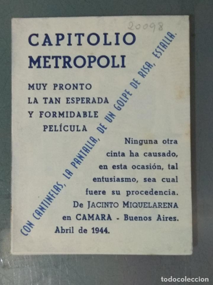 Cine: CANTINFLAS. LOS TRES MOSQUETEROS - PROGRAMA DE CINE DOBLE - Foto 3