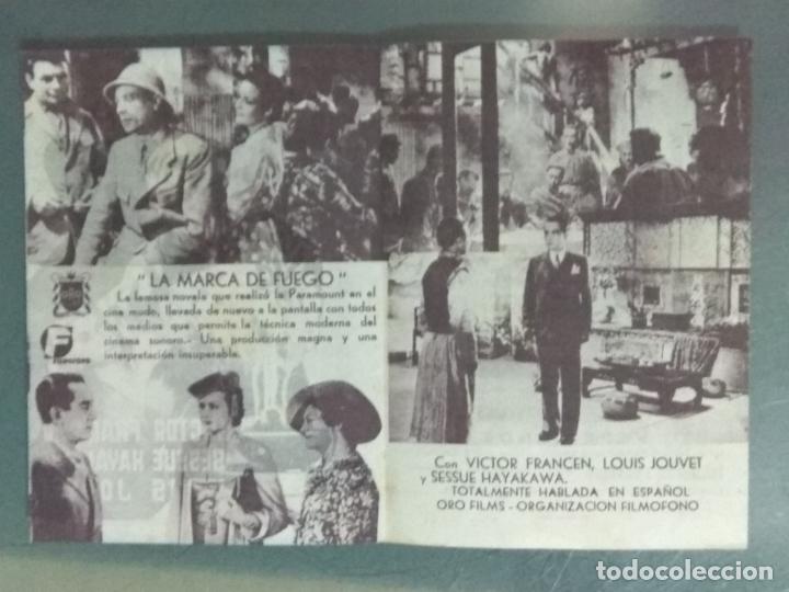 Cine: LA MARCA DEL FUEGO - PROGRAMA DE CINE DOBLE - Foto 2