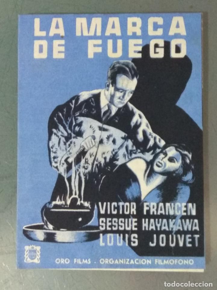 Cine: LA MARCA DEL FUEGO - PROGRAMA DE CINE DOBLE - Foto 1