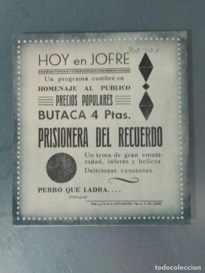 Cine: PRISIONERA DEL RECUERDO - PROGRAMA DE CINE DOBLE - Foto 3