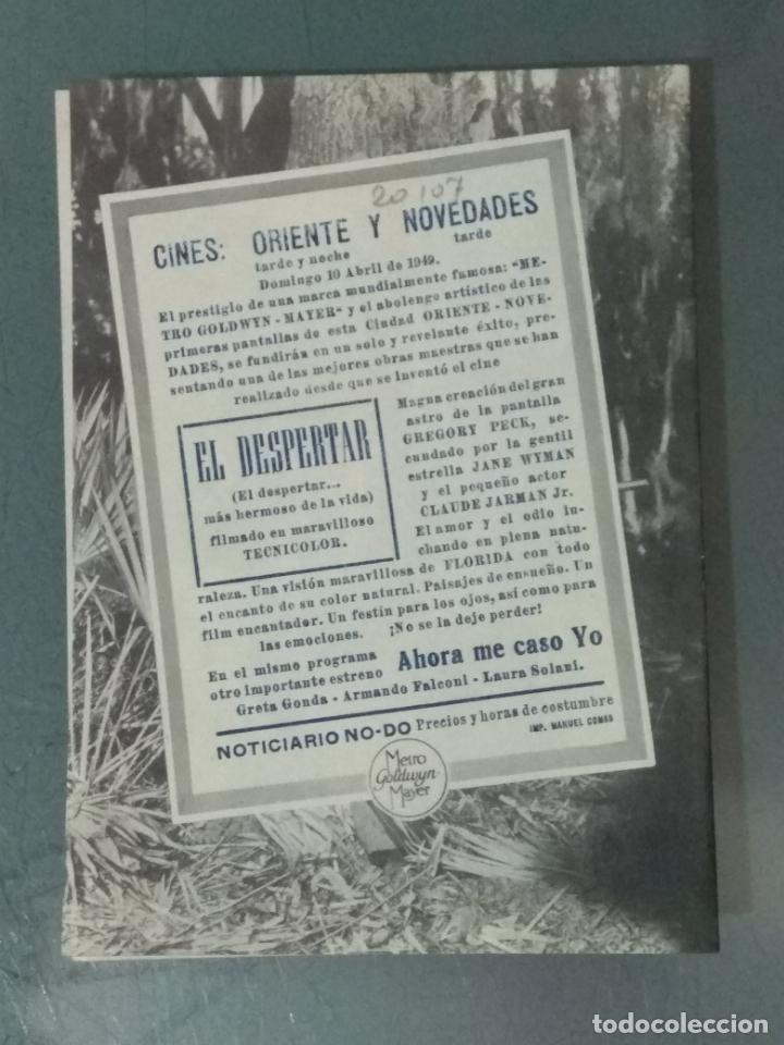 Cine: EL DESPERTAR - PROGRAMA DE CINE DOBLE - Foto 3