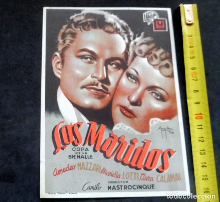 Cine: PROGRAMA DE CINE - LOS MARIDOS - CINE CARMEN DE PALAM&Oacute;S - 1944 - Foto 1