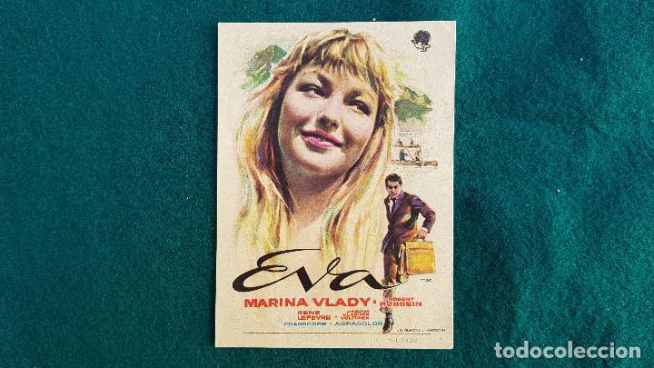 Cine: PROGRAMA DE MANO CINE EVA (1959) CON CINE AL DORSO - Foto 1