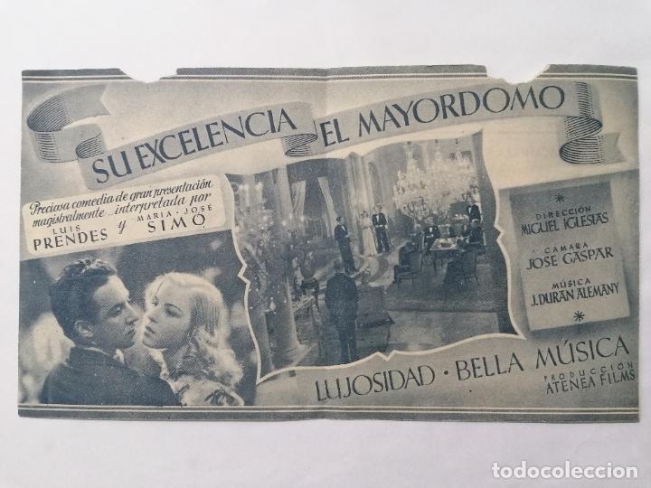 Cine: PROGRAMA DE CINE, SU EXCELENCIA EL MAYORDOMO, CINE ALCANTARA - Foto 2