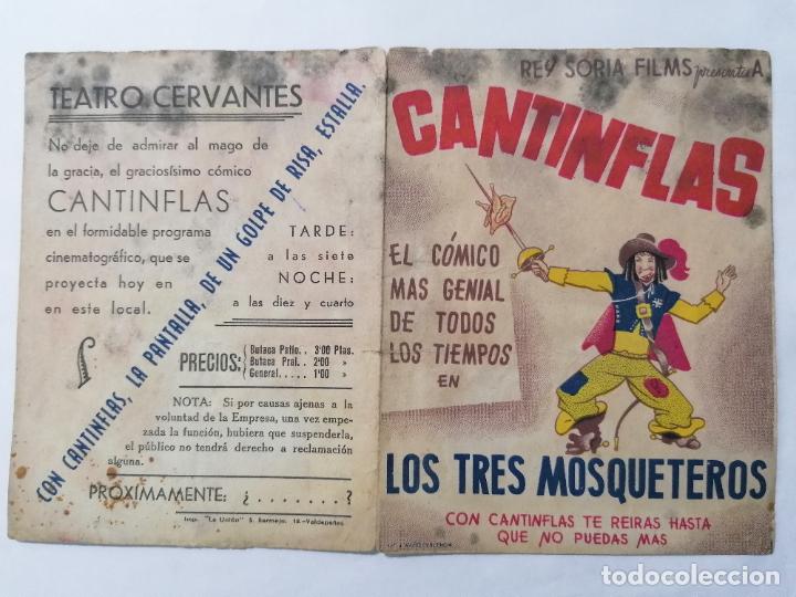 Cine: PROGRAMA DE CINE DOBLE, LOS TRES MOSQUETEROS, A&Ntilde;OS 50 - Foto 1