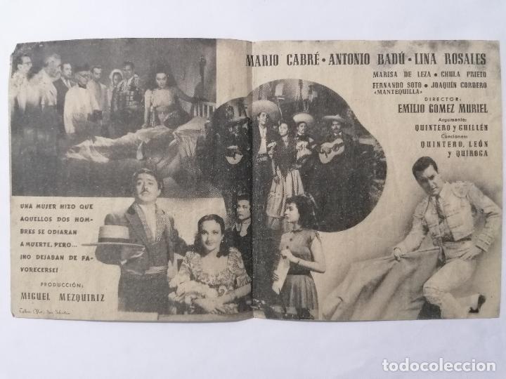 Cine: PROGRAMA DE CINE DOBLE, TERCIO DE QUITES, A&Ntilde;OS 50 - Foto 2