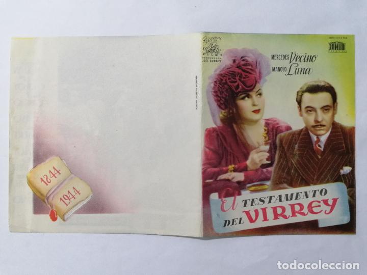 Cine: PROGRAMA DE CINE DOBLE, EL TESTAMENTO DEL VIRREY, A&Ntilde;OS 50 - Foto 1