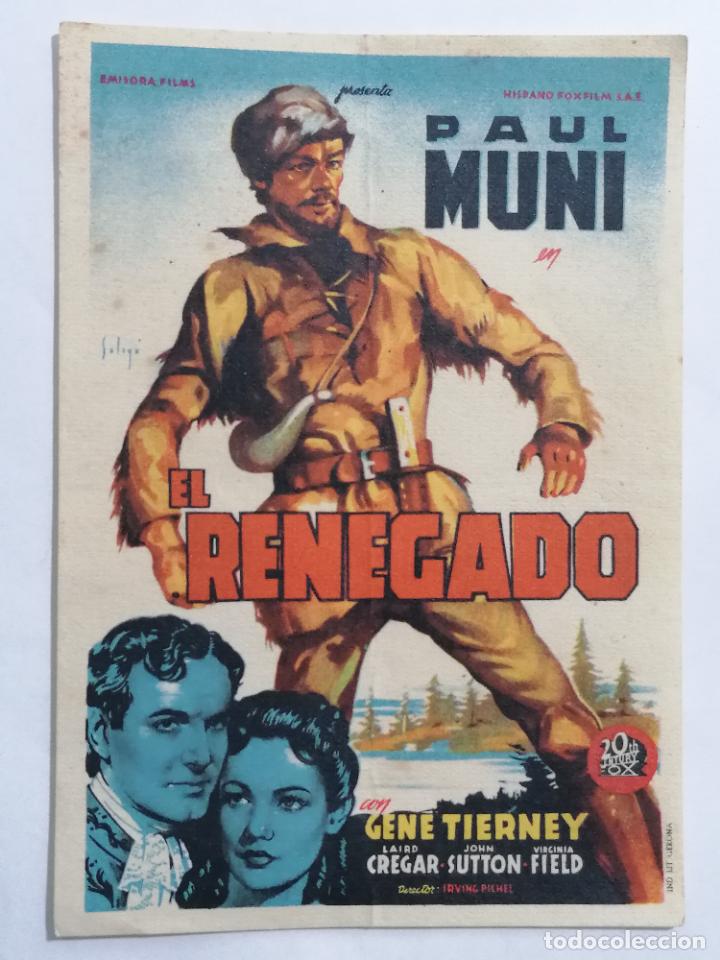 Cine: PROGRAMA DE CINE, EL RENEGADO, A&Ntilde;OS 50 - Foto 1