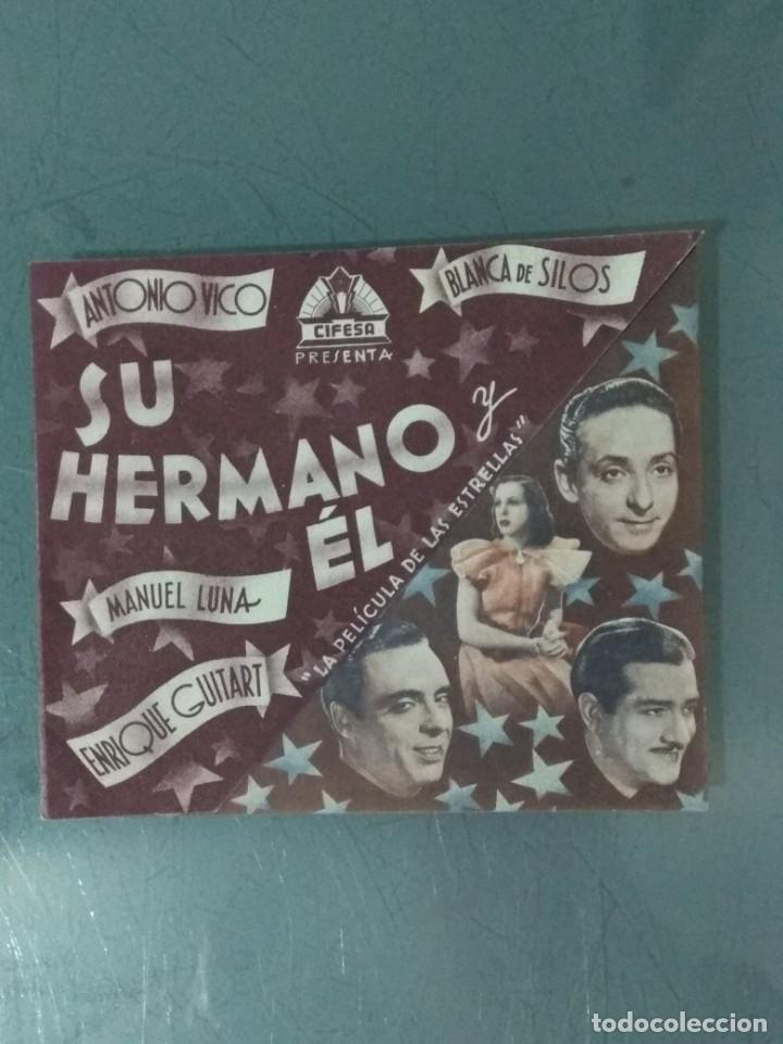 Cine: SU HERMANO Y EL - PROGRAMA DE CINE DOBLE TROQUELADO. - Foto 1