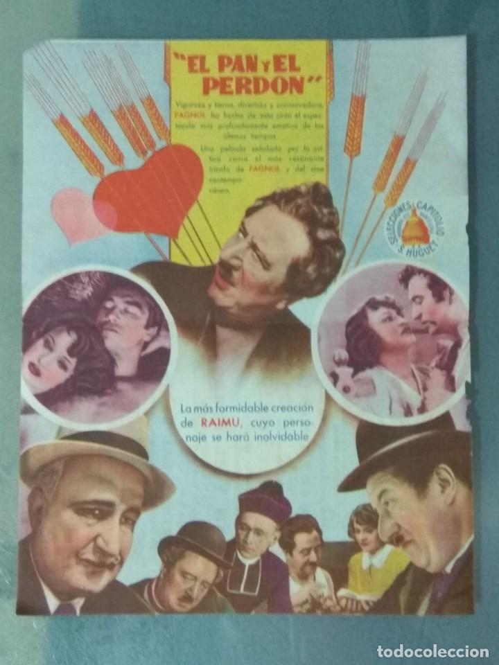 Cine: EL PAN Y EL PERDON - PROGRAMA DE CINE DOBLE. - Foto 2