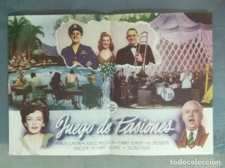 Cine: JUEGO DE PASIONES - PROGRAMA DE CINE DOBLE. - Foto 2