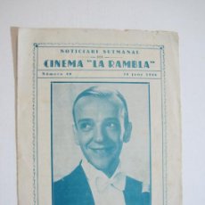 Cine: ROBERTA-FRED AISTAIRE-JUNY 1936-CINEMA LA RAMBLA-PROGRAMA CINE-VER FOTOS-(K-965). Lote 224114153