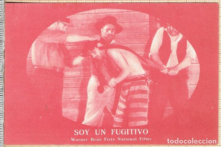  Flyers Publicitaires de films Anciens: PROGRAMA CARTULINA SOY UN FUGITIVO PAUL MUNI WARNER BROS FIRTS NATIONAL FILMS 193X.
