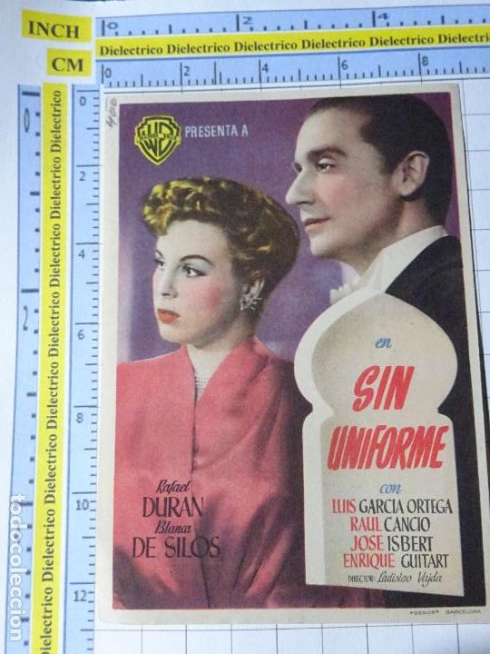 Cine: PROGRAMA CARTEL DE MANO. PEL&Iacute;CULA SIN UNIFORME. SIN PUBLICIDAD. 404 - Foto 1
