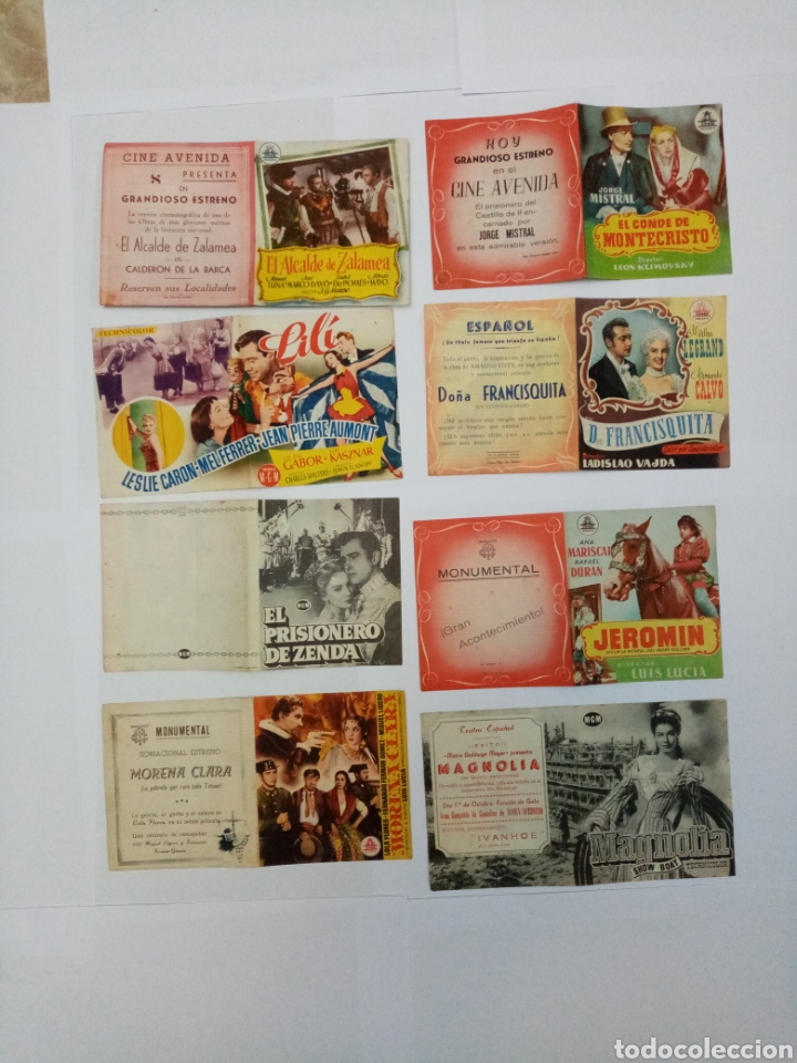 Cine: Lote folletos programas de cine dobles 8 unidades - Foto 1