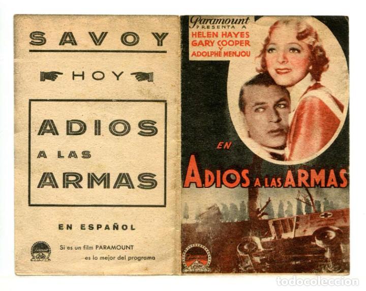 Cine: ADIOS A LAS ARMAS. con Gary Cooper. - Foto 1