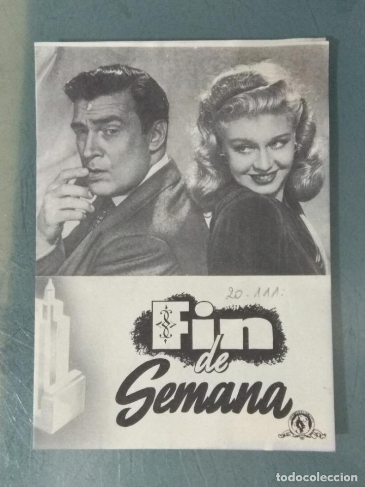 Cine: FIN DE SEMANA - PROGRAMA DE CINE DOBLE - Foto 1