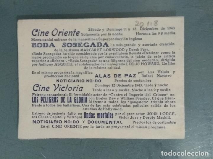 Cine: BODA SOSEGADA - PROGRAMA DE CINE DOBLE - Foto 2