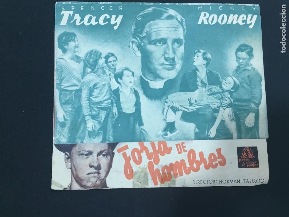 Cine: FORJA DE HOMBRES - PROGRAMA DOBLE - REVERSO IMPRESO - Foto 1