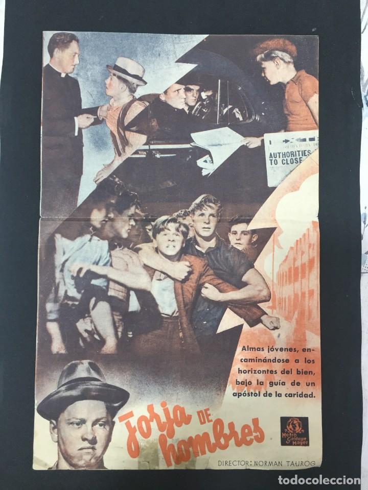 Cine: FORJA DE HOMBRES - PROGRAMA DOBLE - REVERSO IMPRESO - Foto 2