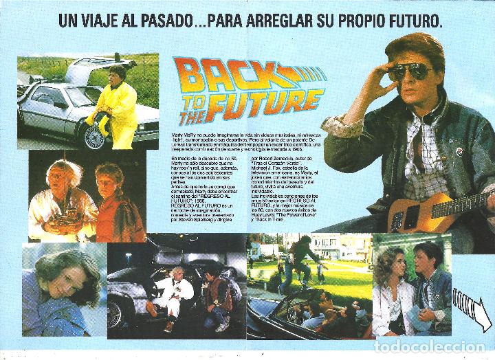 Cine: PTCC 155 REGRESO AL FUTURO PROGRAMA DOBLE UNIVERSAL ROBERT ZEMECKIS MICHAEL J. FOX sci-fi - Foto 2