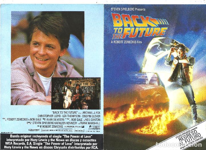 Cine: PTCC 155 REGRESO AL FUTURO PROGRAMA DOBLE UNIVERSAL ROBERT ZEMECKIS MICHAEL J. FOX sci-fi - Foto 1